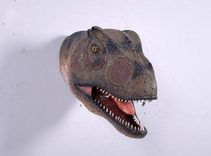 Allosaurus Dinosaur Head Mouth Open Life Size Statue - LM Treasures 