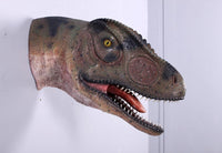 Allosaurus Dinosaur Head Mouth Open Life Size Statue - LM Treasures 