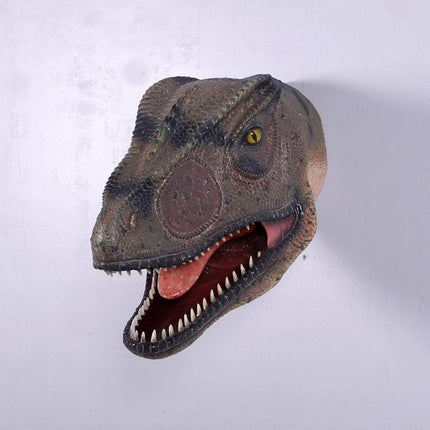 Allosaurus Dinosaur Head Mouth Open Life Size Statue - LM Treasures 