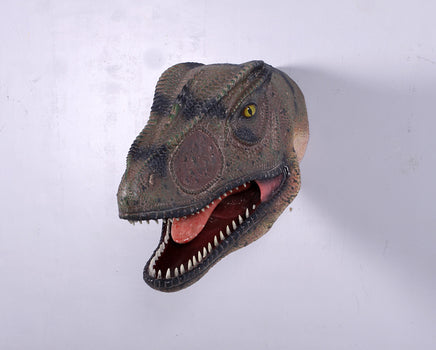 Allosaurus Dinosaur Head Mouth Open Life Size Statue - LM Treasures 