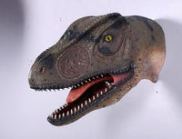 Allosaurus Dinosaur Head Mouth Open Life Size Statue - LM Treasures 