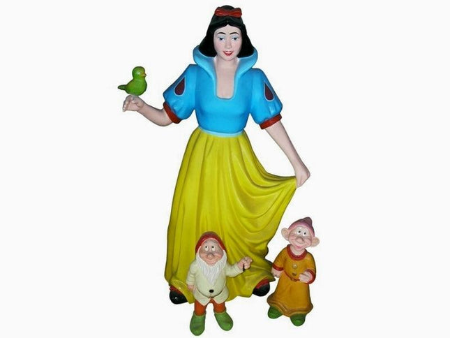 Cartoon Princess & Dwarfs Life Size Statue - LM Treasures 