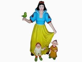 Cartoon Princess & Dwarfs Life Size Statue - LM Treasures 