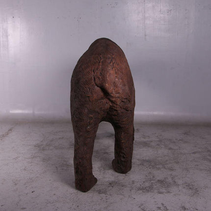 Brown Grizzly Bear Walking Life Size Statue - LM Treasures 
