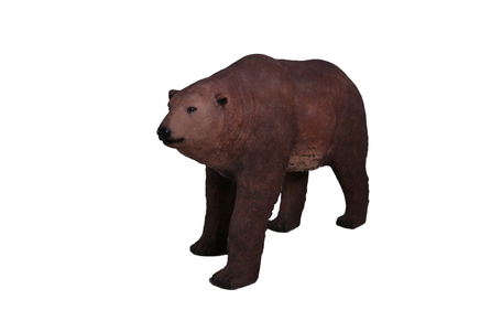 Brown Grizzly Bear Walking Life Size Statue - LM Treasures 
