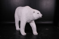 Polar Bear Walking Life Size Statue - LM Treasures 