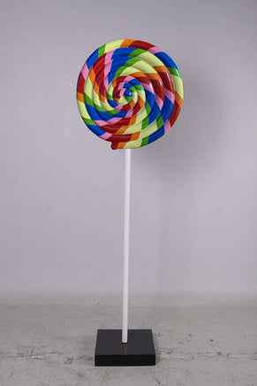 Rainbow Swirl Lollipop Over Sized Statue - LM Treasures 