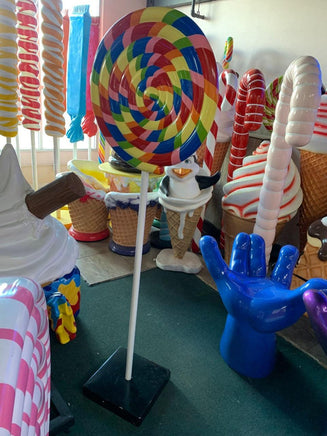 Rainbow Swirl Lollipop Over Sized Statue - LM Treasures 