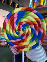 Rainbow Swirl Lollipop Over Sized Statue - LM Treasures 