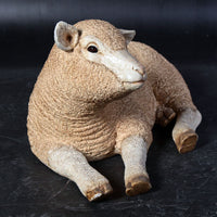 Laying Merino Lamb Life Size Statue - LM Treasures 