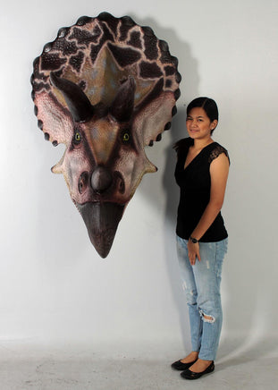Triceratops Dinosaur Head Large Statue - LM Treasures 