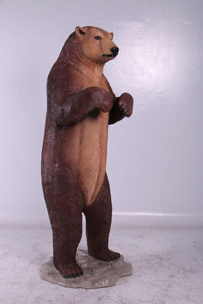 Brown Grizzly Bear Life Size Statue - LM Treasures 