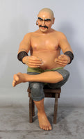Sitting Pirate Moreno Life Size Statue - LM Treasures 