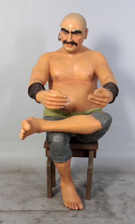Sitting Pirate Moreno Life Size Statue - LM Treasures 
