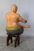 Sitting Pirate Moreno Life Size Statue - LM Treasures 