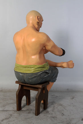 Sitting Pirate Moreno Life Size Statue - LM Treasures 