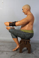 Sitting Pirate Moreno Life Size Statue - LM Treasures 