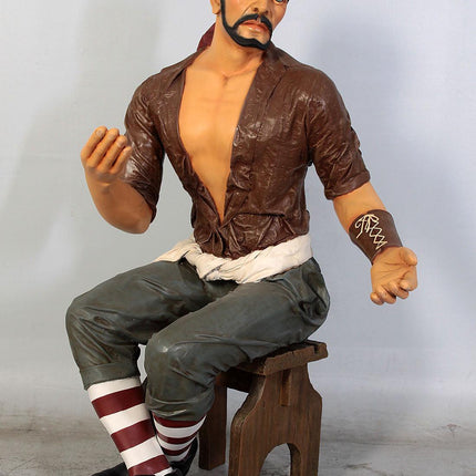 Sitting Pirate Carlos Life Size Statue - LM Treasures 