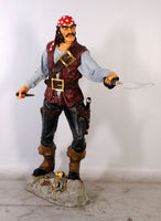 Pirate Captain Cristobal Life Size Statue - LM Treasures 