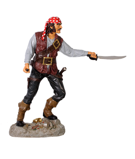 Pirate Captain Cristobal Life Size Statue - LM Treasures 