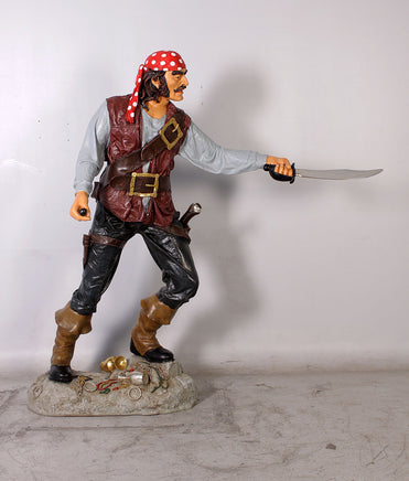 Pirate Captain Cristobal Life Size Statue - LM Treasures 