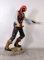 Pirate Captain Cristobal Life Size Statue - LM Treasures 