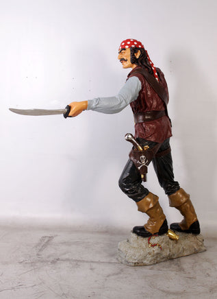 Pirate Captain Cristobal Life Size Statue - LM Treasures 