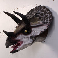 Triceratops Dinosaur Head Medium Life Size Statue - LM Treasures 