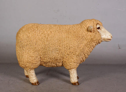 Baby Merino Ewe Life Size Statue - LM Treasures 