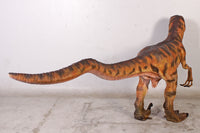 Brown Deinonychus Dinosaur Life Size Statue - LM Treasures 