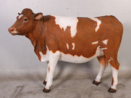 Guernsey Cow Life Size Statue - LM Treasures 
