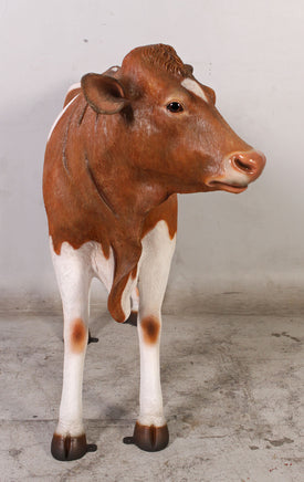 Guernsey Cow Life Size Statue - LM Treasures 