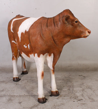 Guernsey Cow Life Size Statue - LM Treasures 