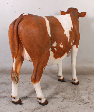 Guernsey Cow Life Size Statue - LM Treasures 