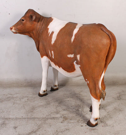 Guernsey Cow Life Size Statue - LM Treasures 