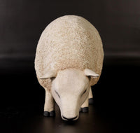 Texelaar Sheep Head Down Life Size Statue - LM Treasures 