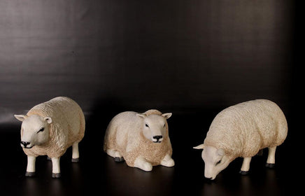 Texelaar Sheep Head Down Life Size Statue - LM Treasures 
