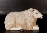 Texelaar Sheep Laying Life Size Statue - LM Treasures 