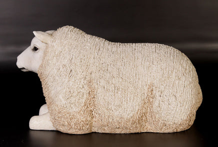 Texelaar Baby Sheep Laying Life Size Statue - LM Treasures 