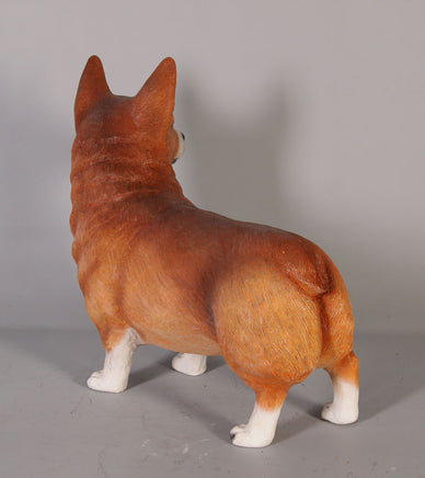Corgi Standing Life Size Statue - LM Treasures 