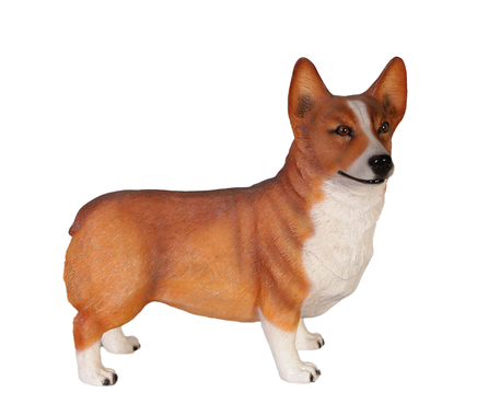 Corgi Standing Life Size Statue - LM Treasures 