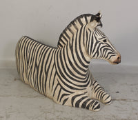 Zebra Bench Life Size Statue - LM Treasures 