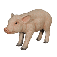 New Born Pig Life Size Statue - LM Treasures 