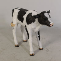 New Born Holstein Calf Life Size Statue - LM Treasures 