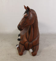 Horse Bench Life Size Statue - LM Treasures 