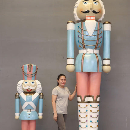 Giant 12ft Pastel Nutcracker Statue - LM Treasures 