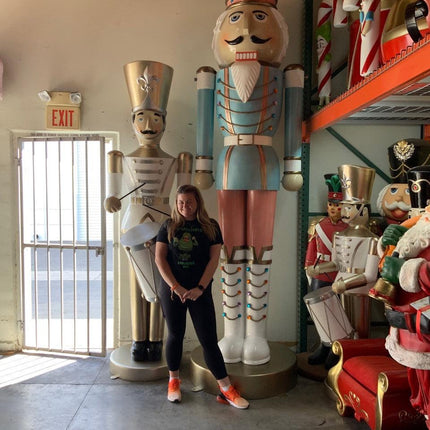 Giant 12ft Pastel Nutcracker Statue - LM Treasures 