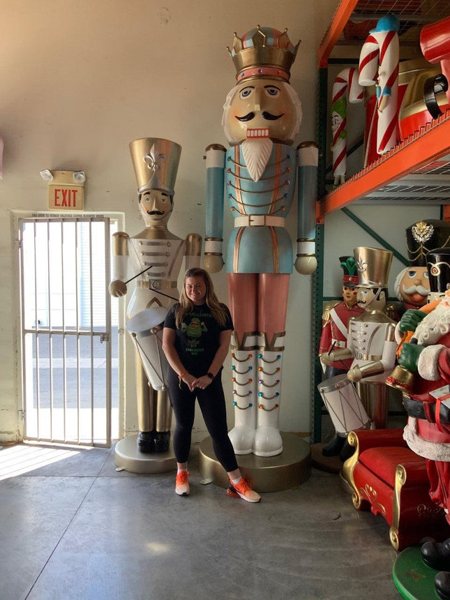 Giant 12ft Pastel Nutcracker Statue - LM Treasures 