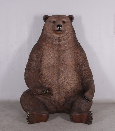 Jumbo Brown Grizzly Bear Life Size Statue - LM Treasures 