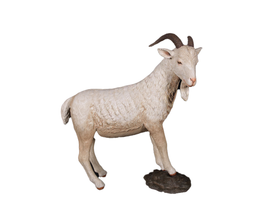 Cream Billy Goat Life Size Statue - LM Treasures 